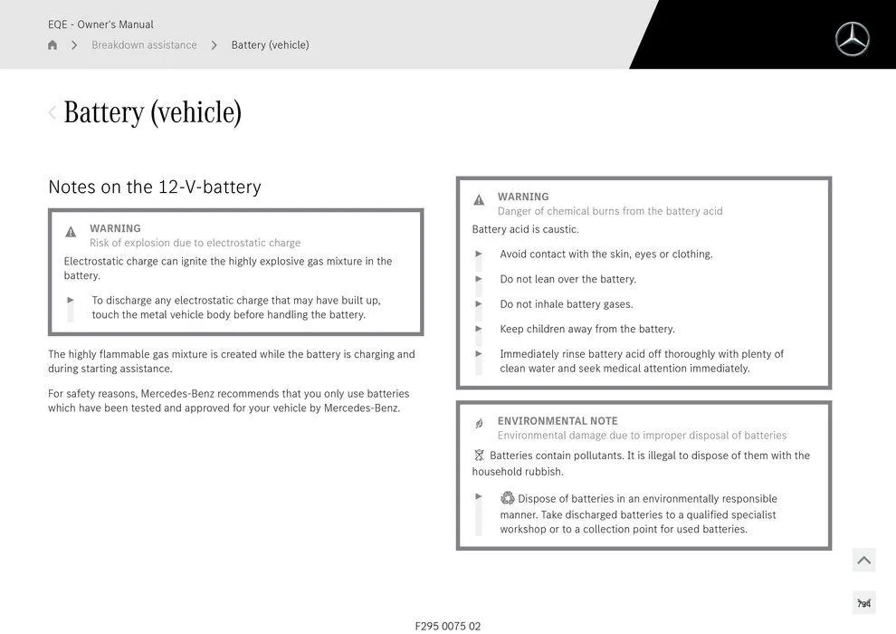 EQE Sedan - Catalogue valid from 11 September to 11 September 2025 - page 734