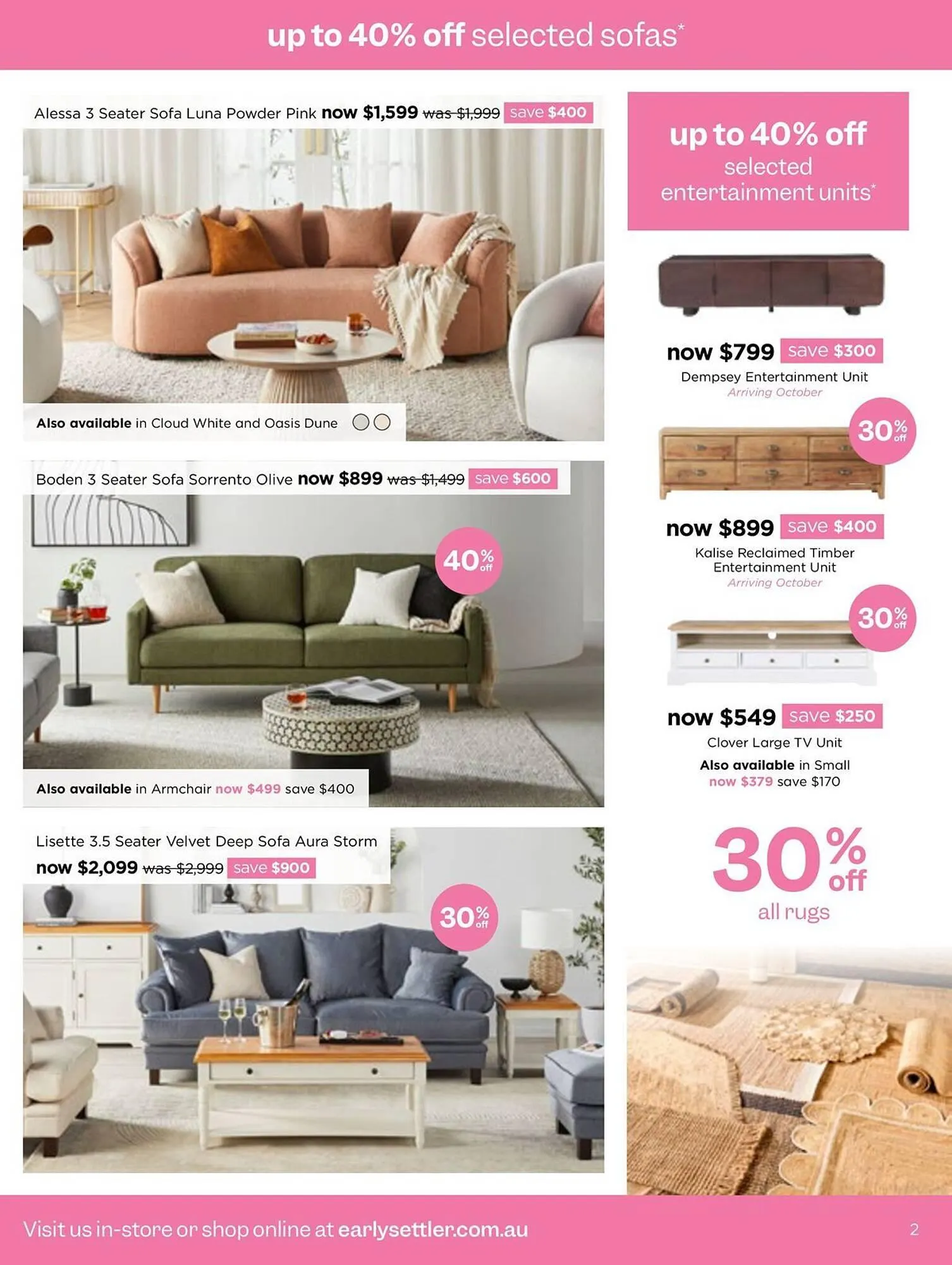 Early Settler catalogue - Catalogue valid from 8 September to 5 October 2025 - page 2