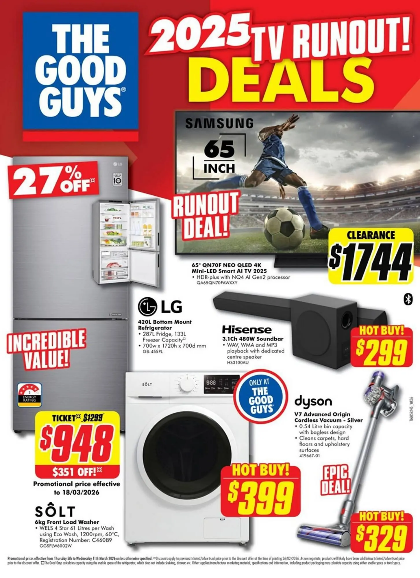 The Good Guys catalogue - Catalogue valid from 5 March to 11 March 2026 - page 1