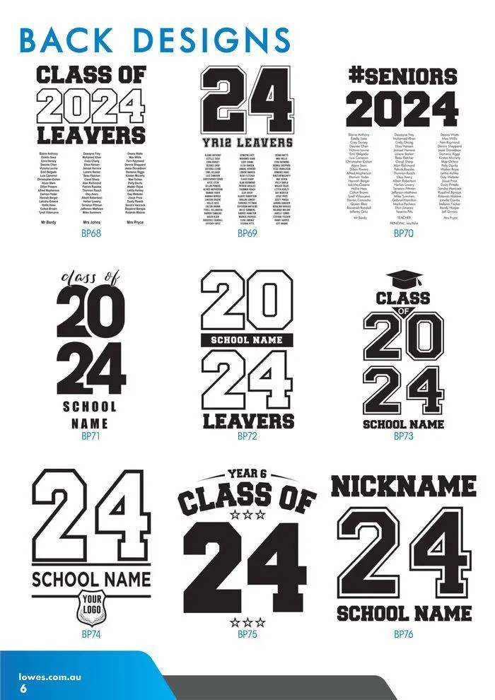 School Leavers 2024 - Catalogue valid from 24 January to 31 December 2024 - page 6