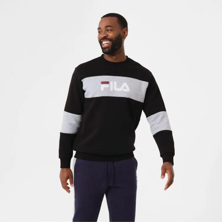 FILA Men's Richard Cotton Fleece Black