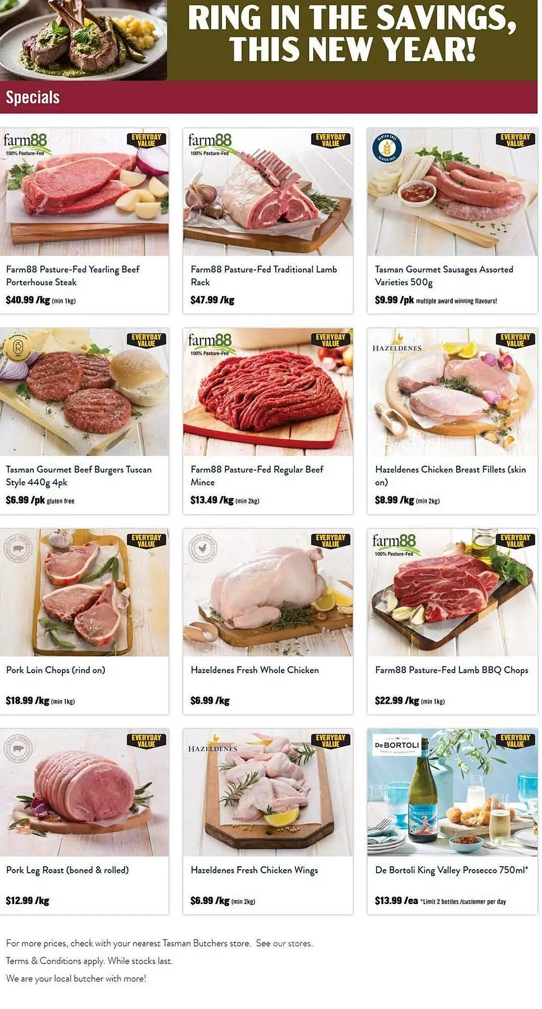 Tasman Butchers catalogue - Catalogue valid from 26 December to 31 December 2025 - page 1