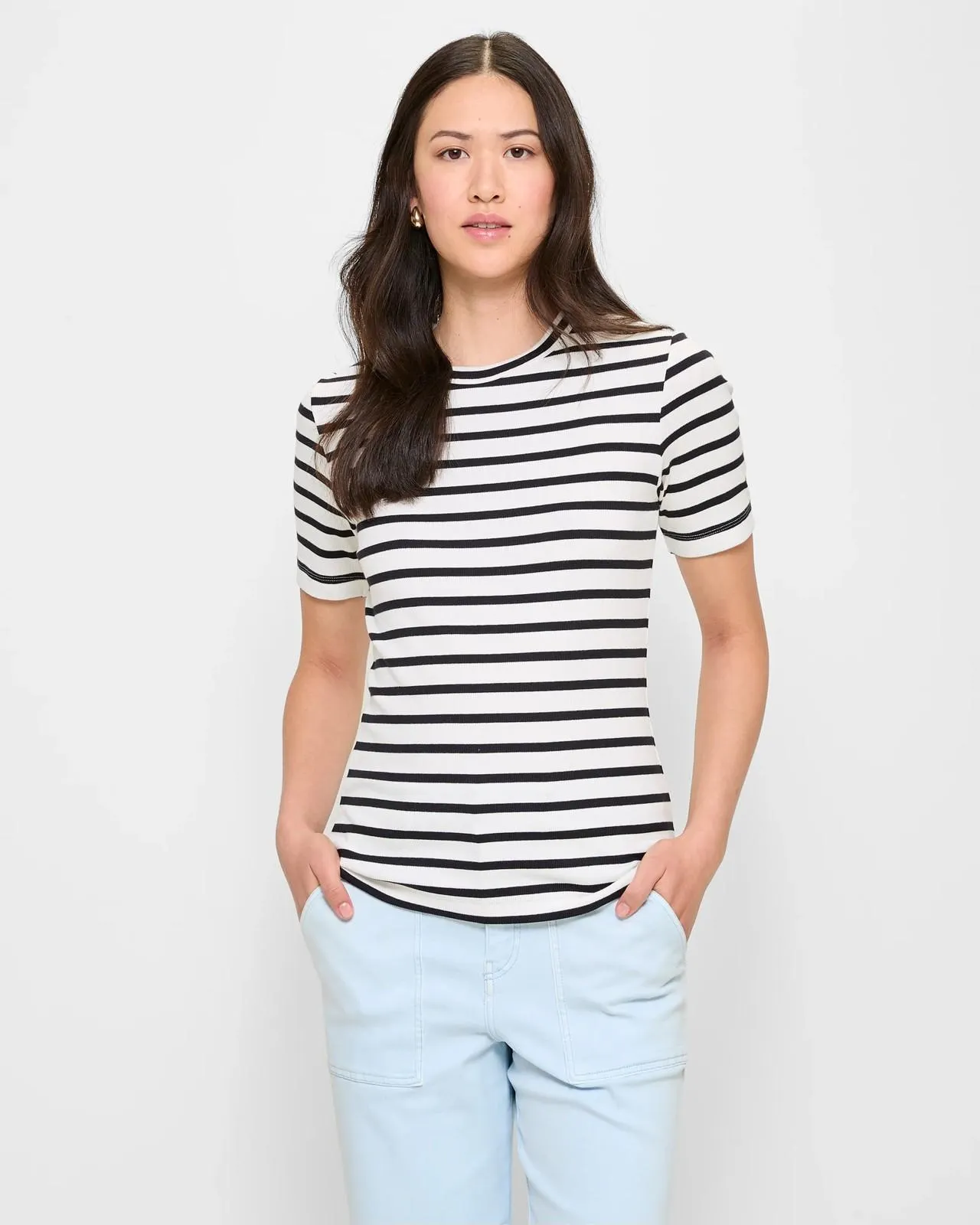 Australian Cotton Rib Layer T-Shirt