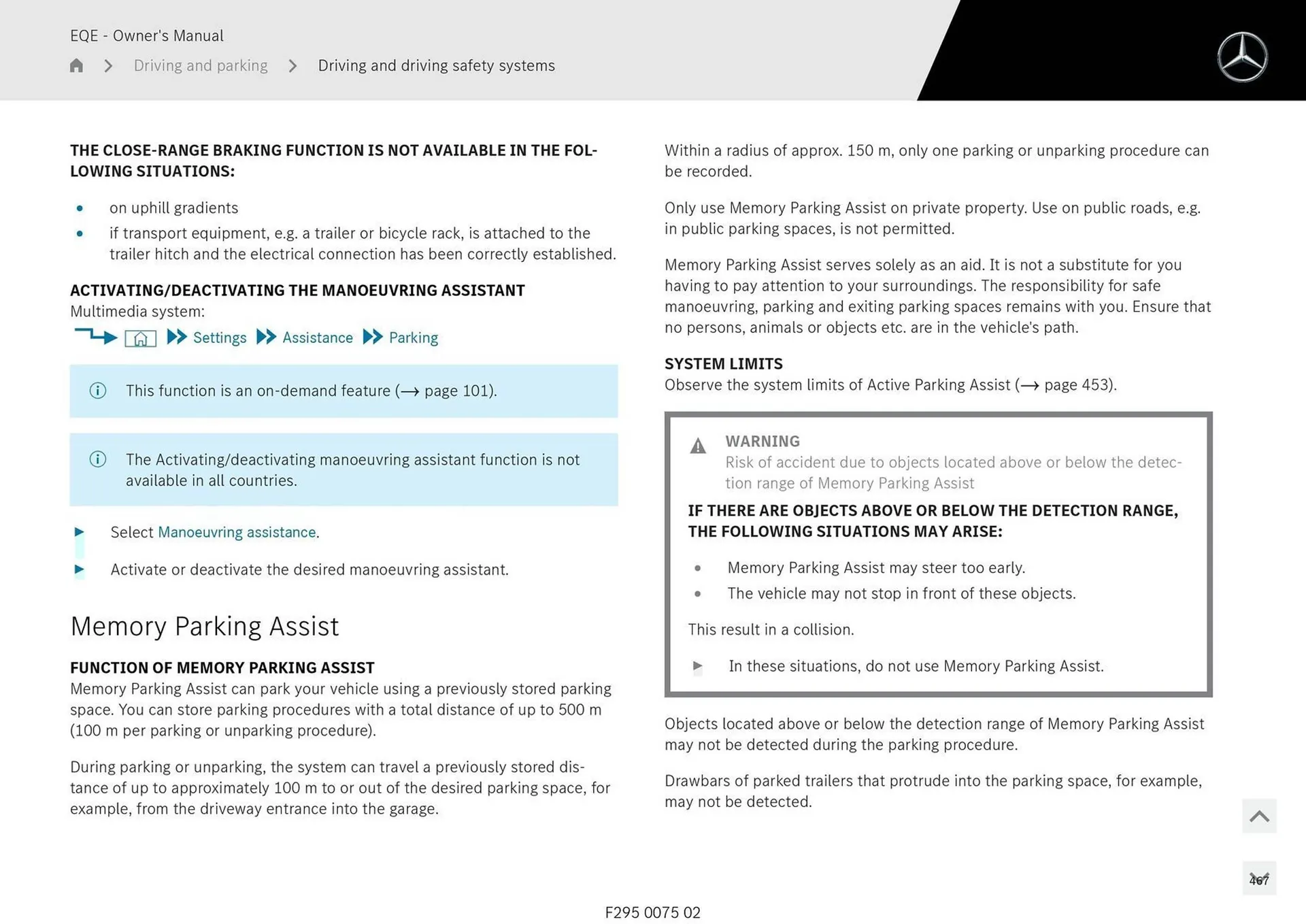 Mercedes-Benz catalogue - Catalogue valid from 11 September to 11 September 2025 - page 467