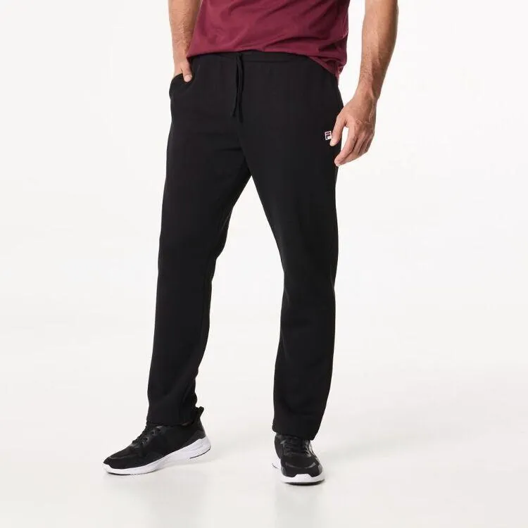 FILA Men's Taron Straight Cuff Trackpants Black