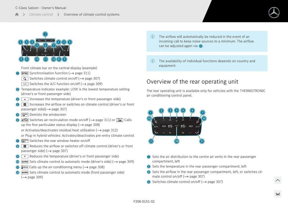 C-Class Sedan - Catalogue valid from 11 September to 11 September 2025 - page 305