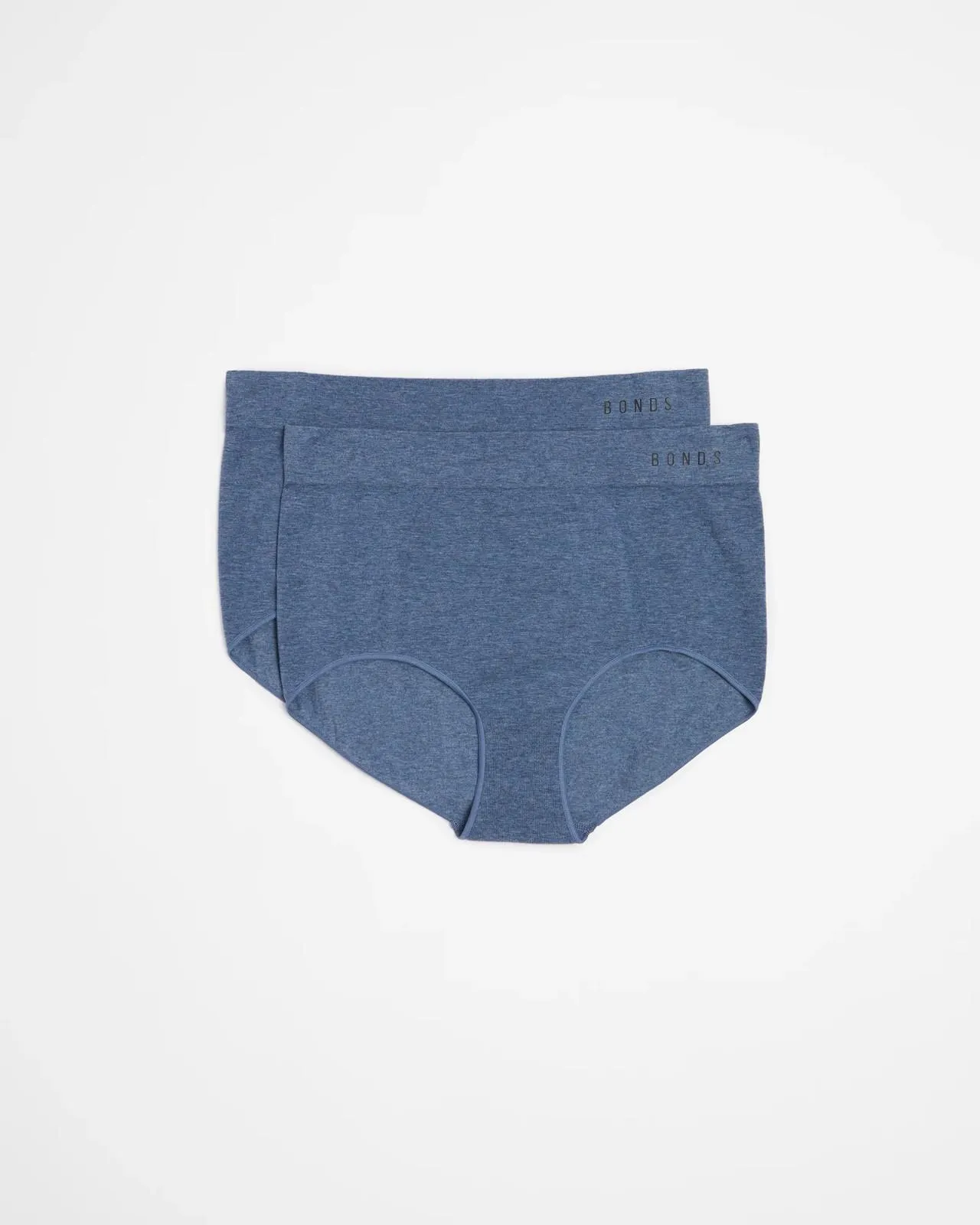 Bonds 2 Pack Seamless Full Briefs - Denim Marle