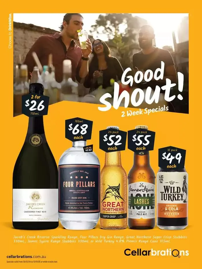 Good Shout! 2 Week Specials - VIC - Catalogue valid from 30 December to 12 January 2025 - page 1