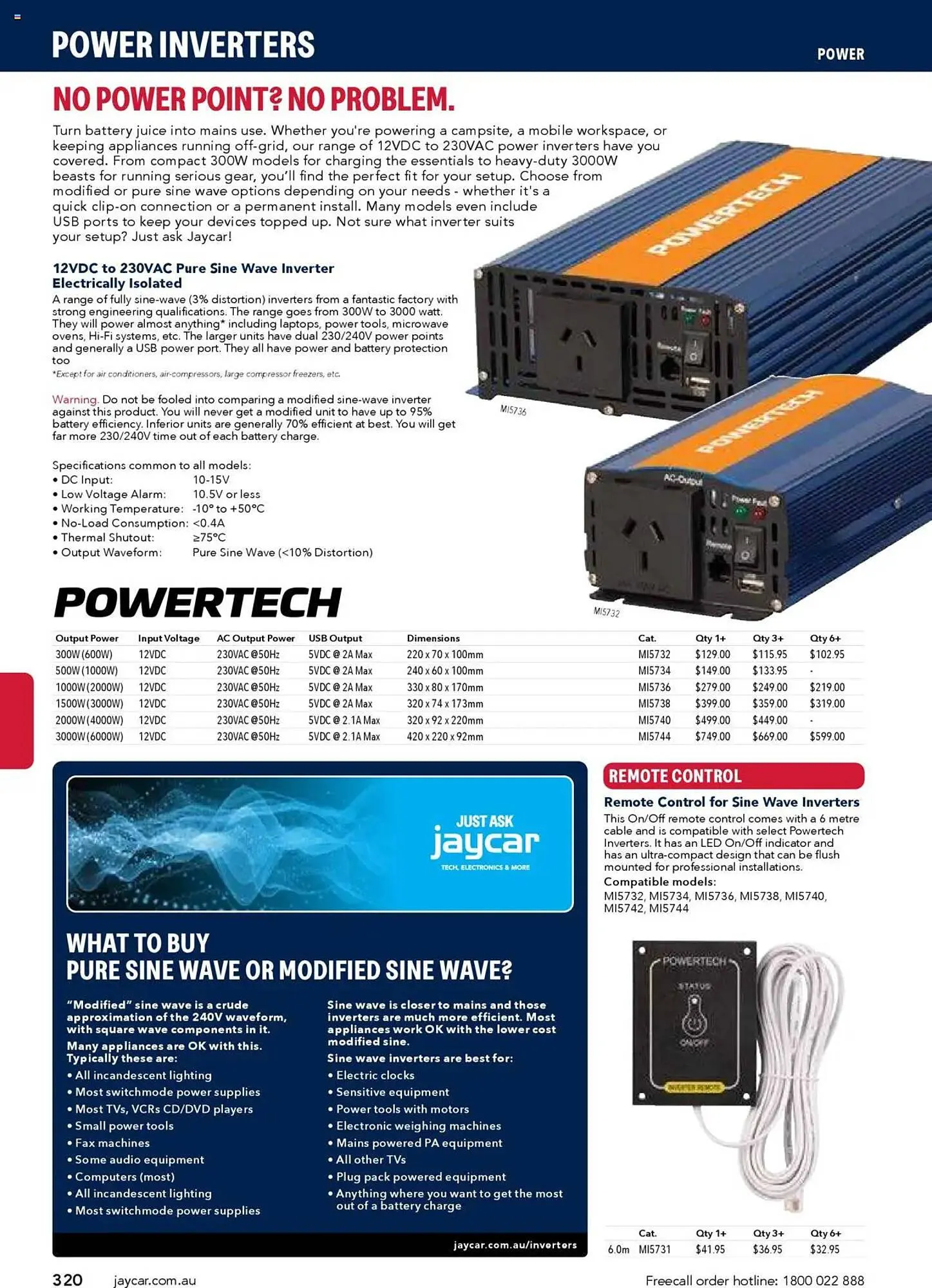 Jaycar Electronics catalogue - Catalogue valid from 8 July to 9 July 2026 - page 320