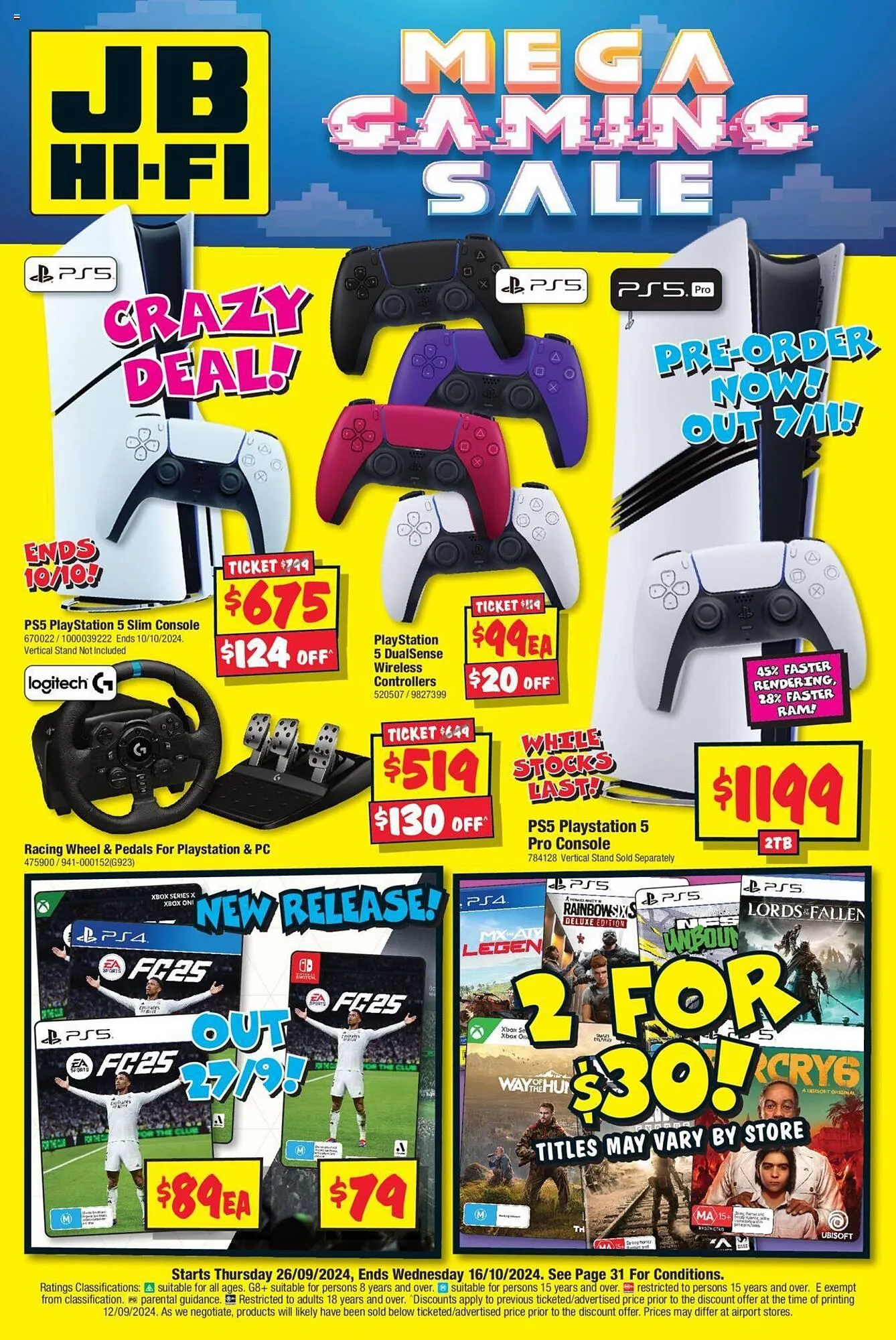 JB Hi-Fi catalogue - Catalogue valid from 26 September to 16 October 2024 - page 1
