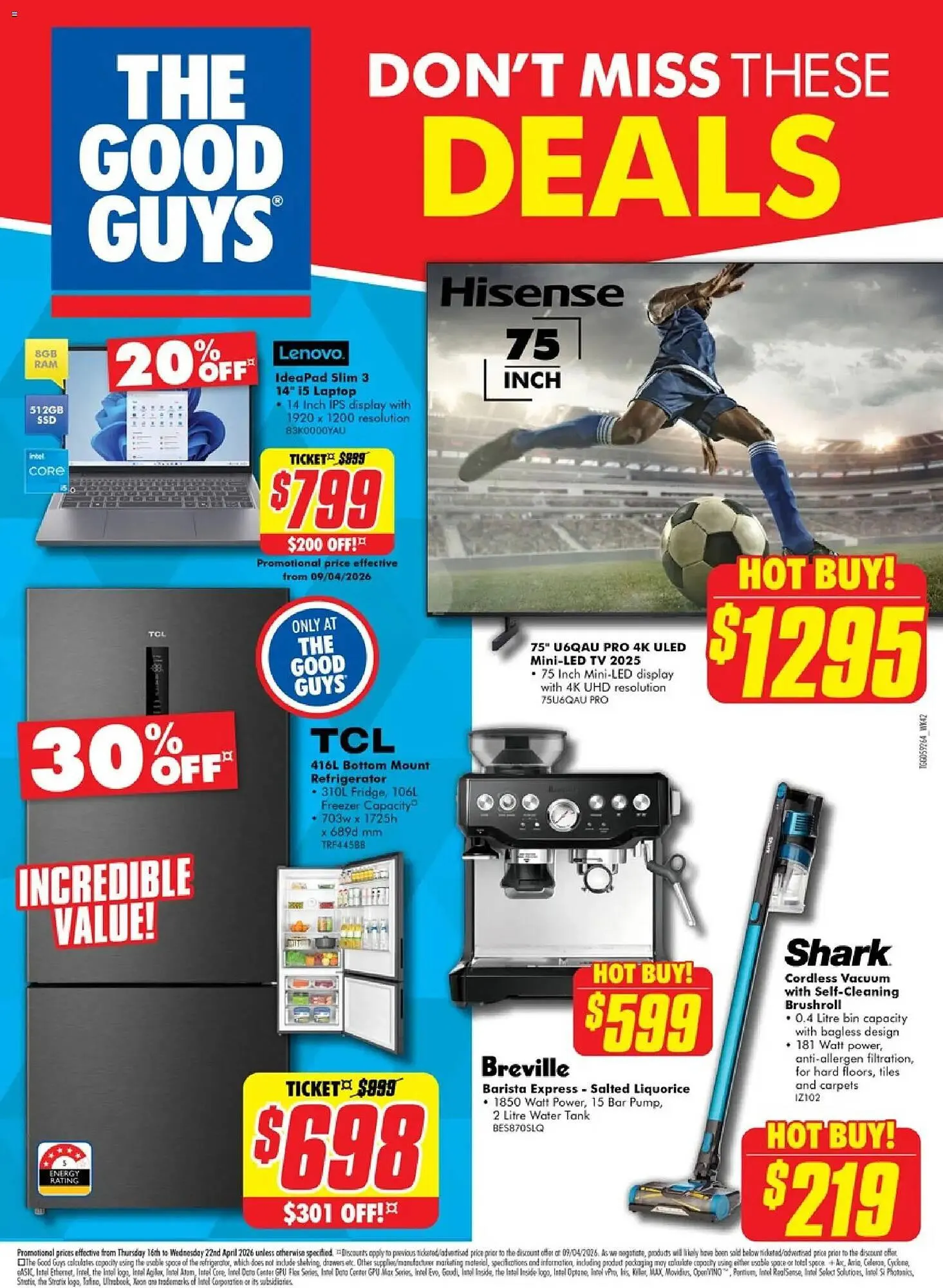 The Good Guys catalogue - Catalogue valid from 16 April to 22 April 2026 - page 1