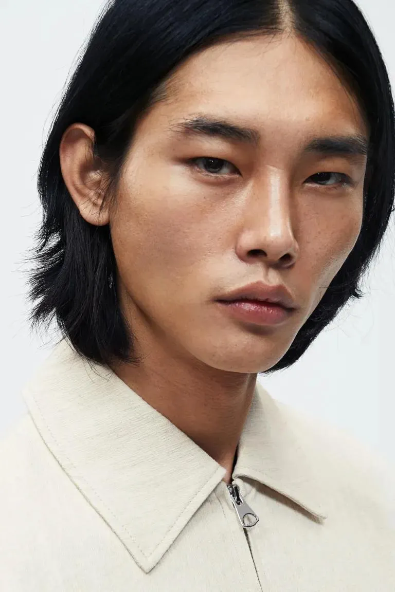 Regular Fit Linen Blend Jacket