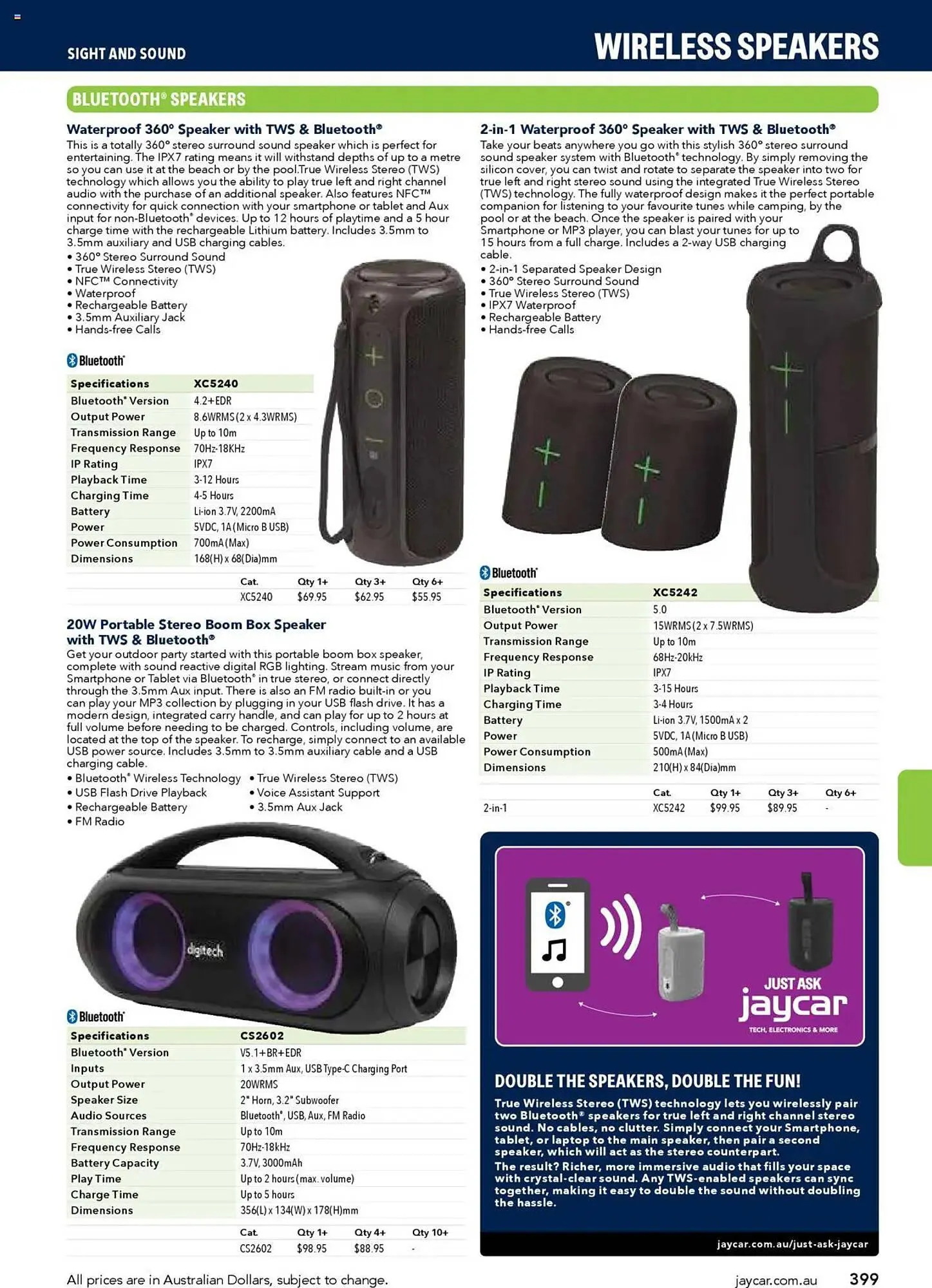 Jaycar Electronics catalogue - Catalogue valid from 8 July to 9 July 2026 - page 399