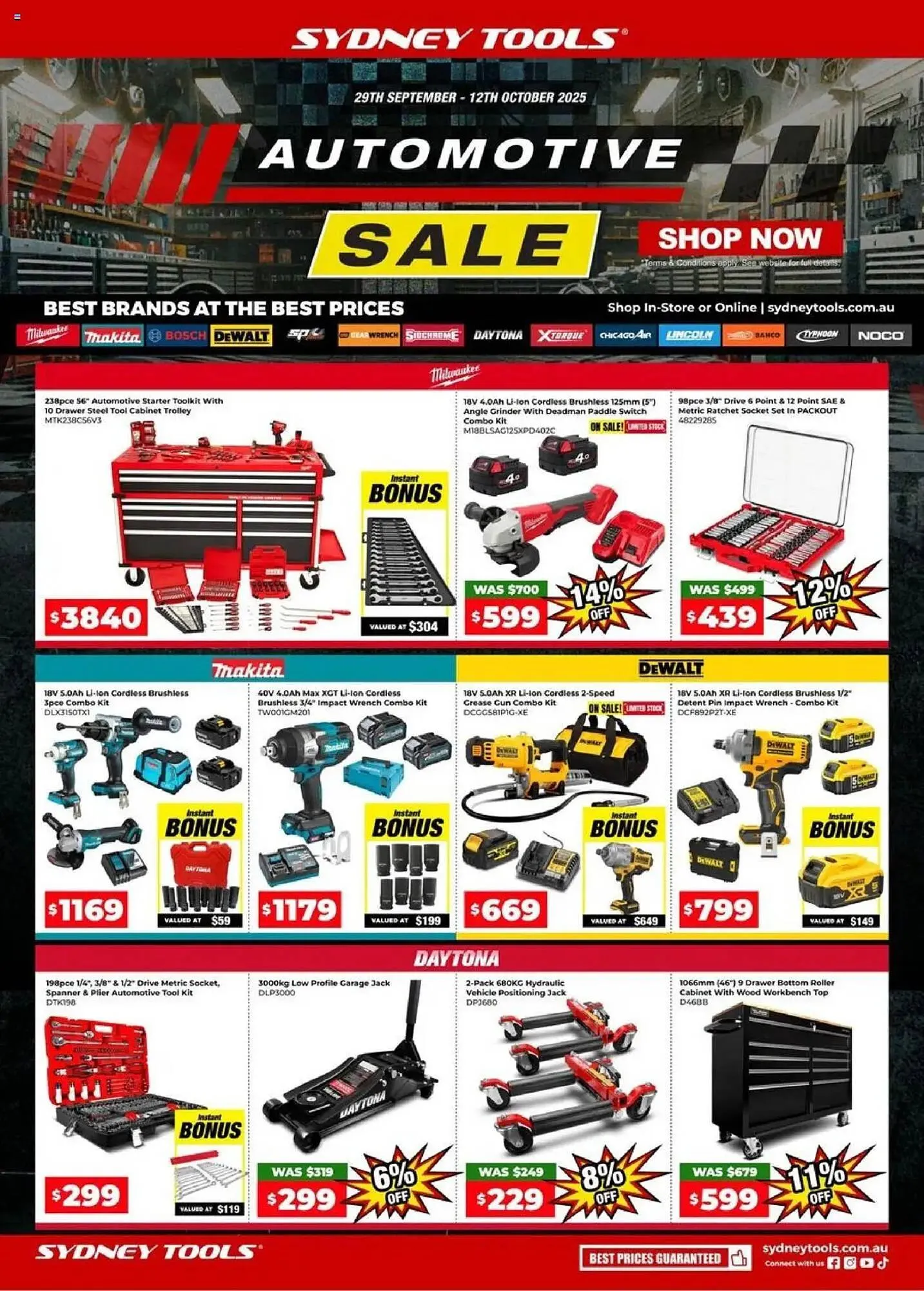 Sydney Tools catalogue - Catalogue valid from 28 September to 12 October 2025 - page 1