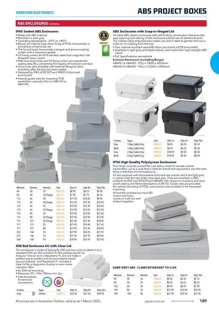 Celebrating 40 Years In Electronics - Catalogue valid from 4 March to 31 March 2025 - page 189