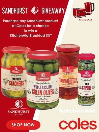 Coles Sandhurst Pickled Veg - Catalogue valid from 4 September to 10 September 2024 - page 1