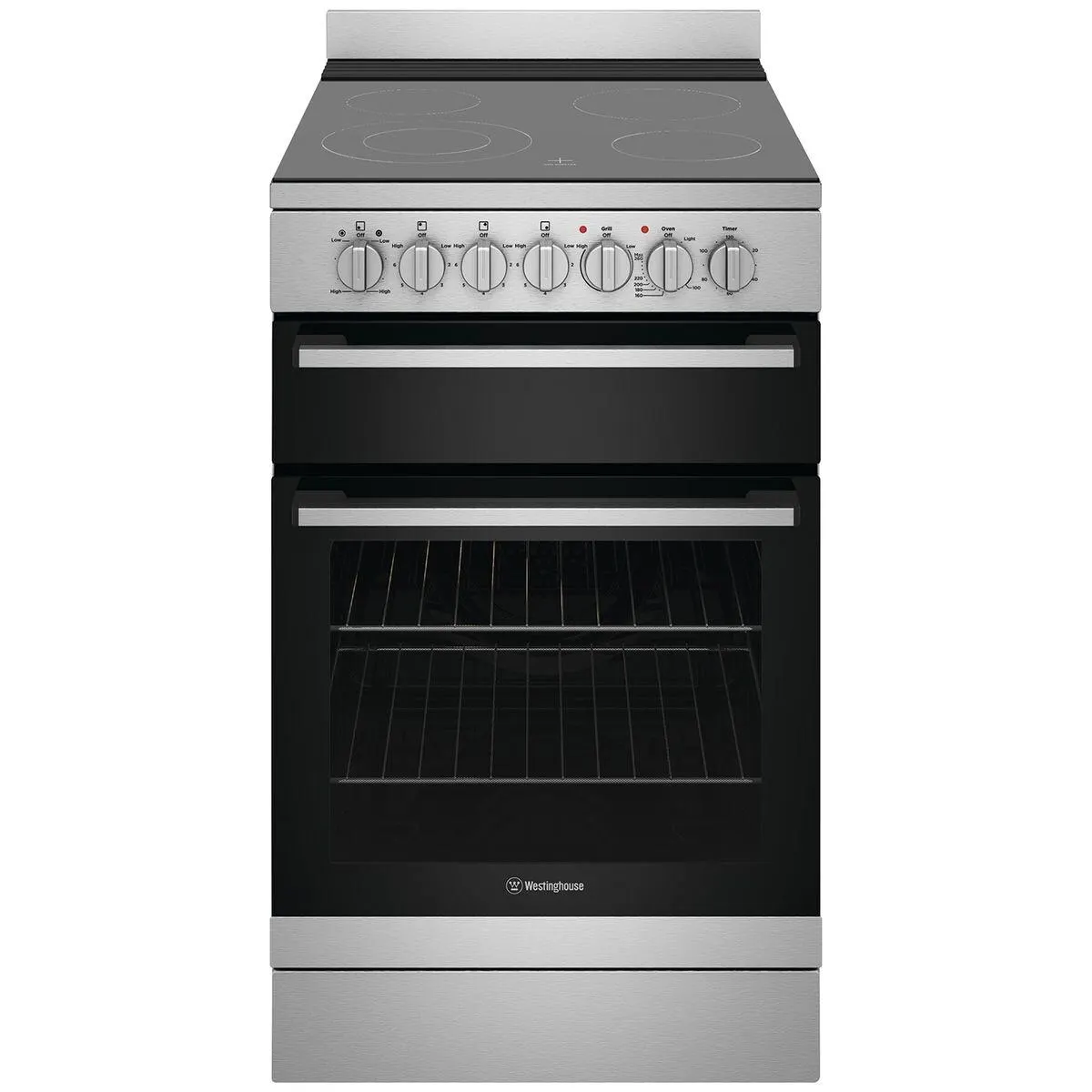 Westinghouse 54cm Electric Freestanding Oven - Stainless Steel WFE542SCB