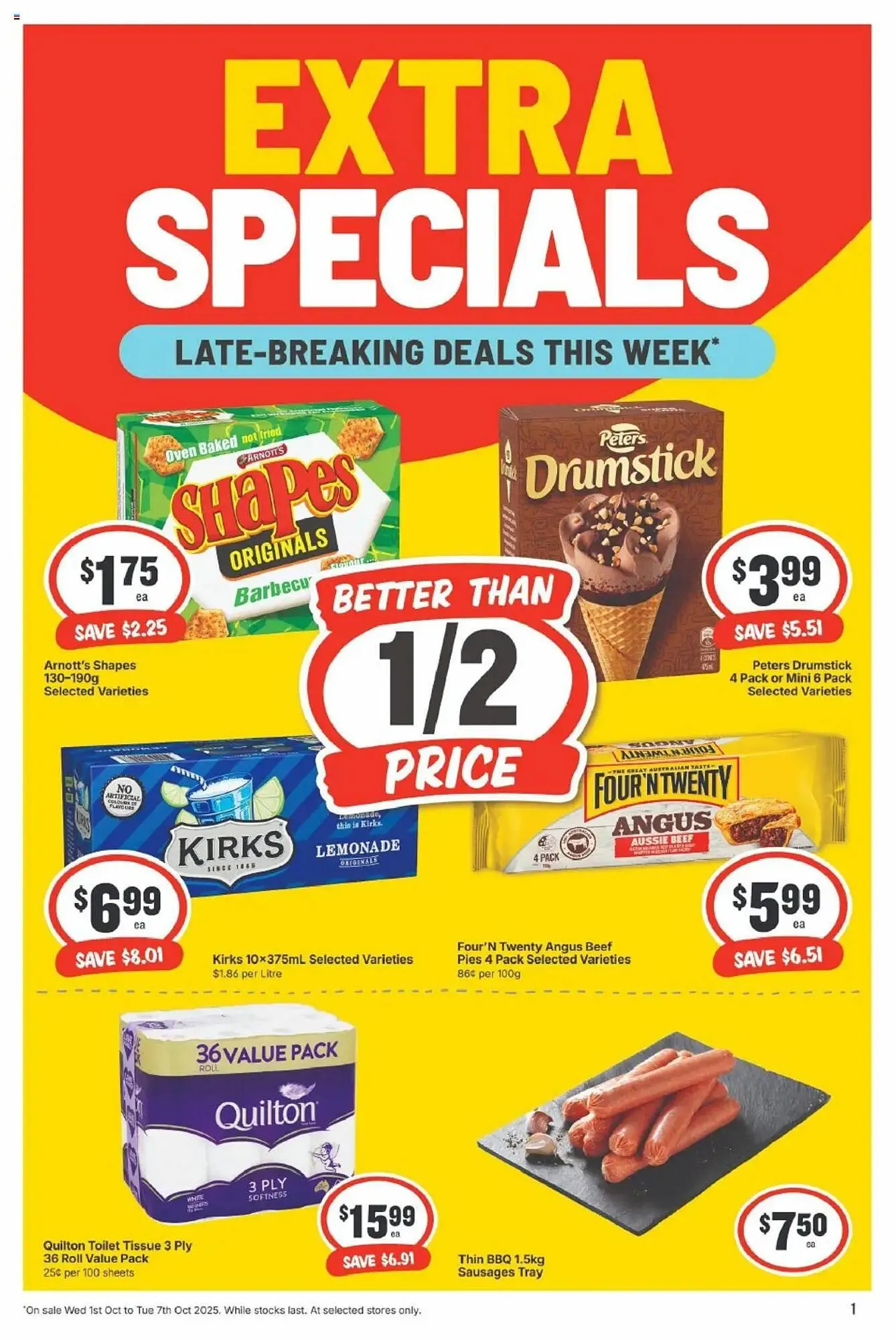 IGA catalogue - Catalogue valid from 1 October to 7 October 2025 - page 1