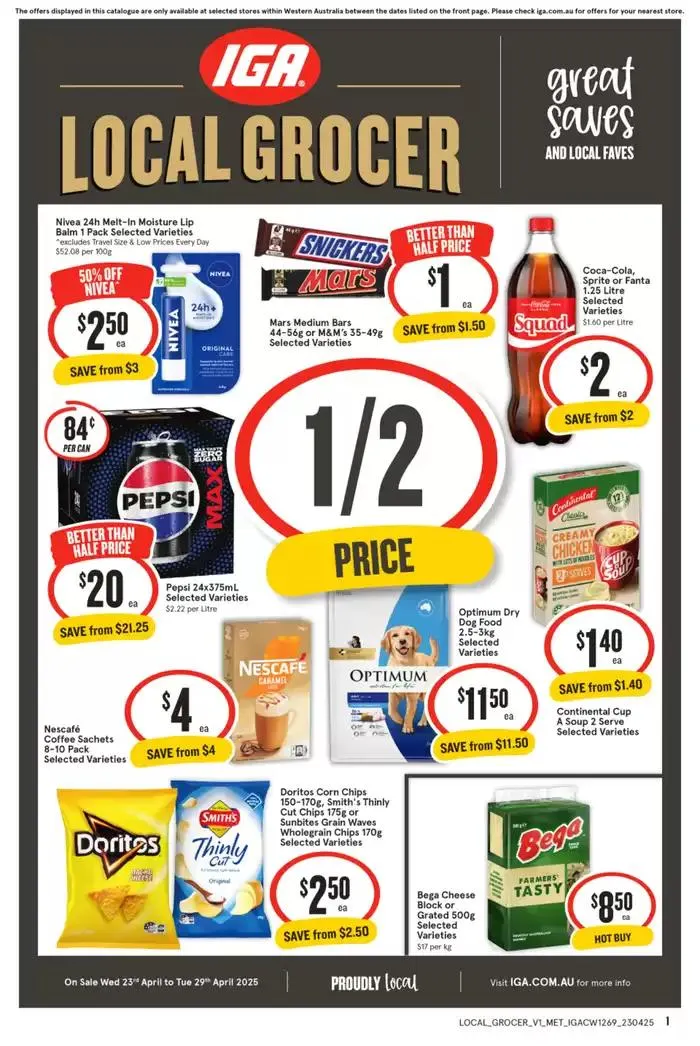IGA 23/04 - Catalogue valid from 23 April to 29 April 2025 - page 1