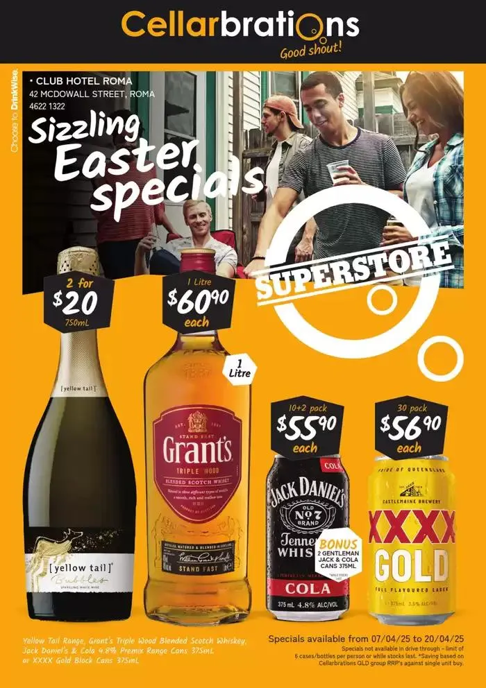 Sizzling Easter specials. QLD 07/04 - Catalogue valid from 7 April to 20 April 2025 - page 1