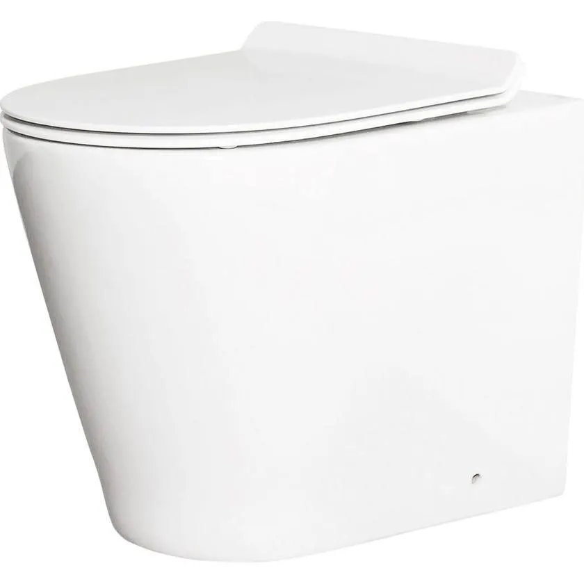 Milu Odourless 2403110 Mod Wall Faced Toilet and Cistern - Back Entry / Universal Trap