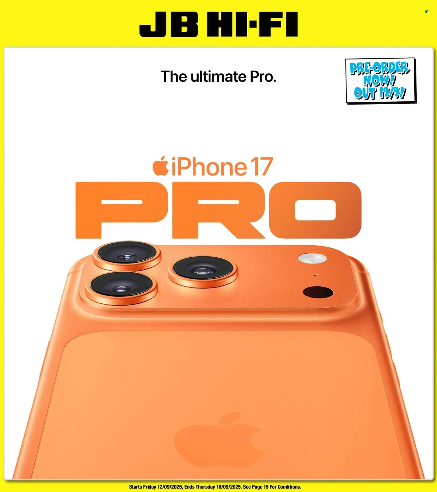 JB Hi-Fi catalogue - Catalogue valid from 12 September to 18 September 2025 - page 1