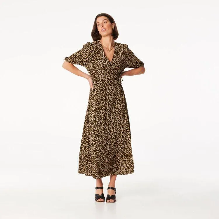 Khoko Smart Women's Bubble Animal Wrap Dress Black