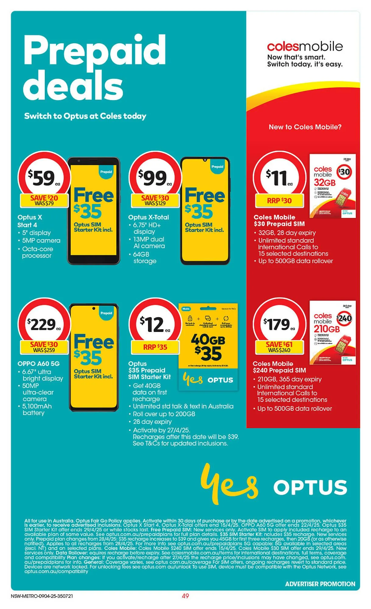 Coles catalogue - Catalogue valid from 9 April to 15 April 2025 - page 50
