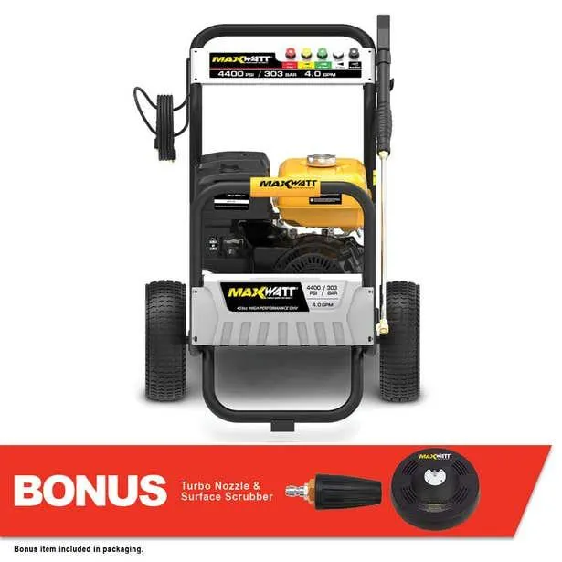 MAXWATT 4400 PSI Petrol Pressure Washer MXPW4400