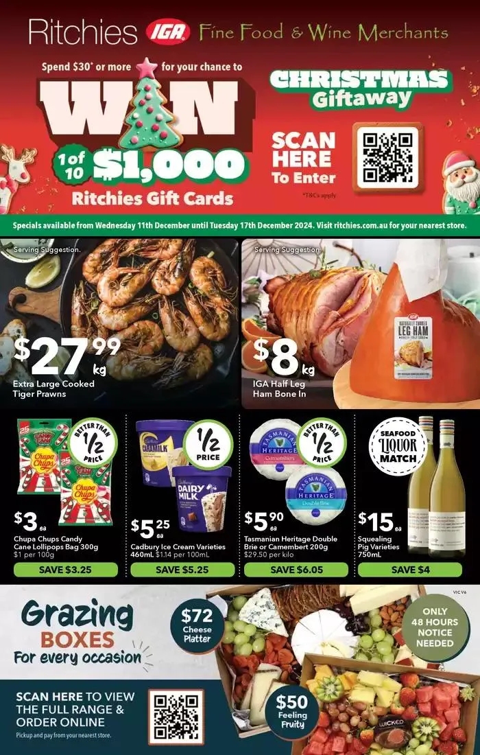 Ritchies 11/12 - Catalogue valid from 11 December to 17 December 2024 - page 1