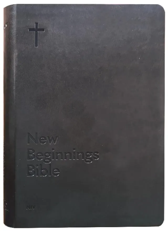 NIV New Beginnings Bible Charcoal