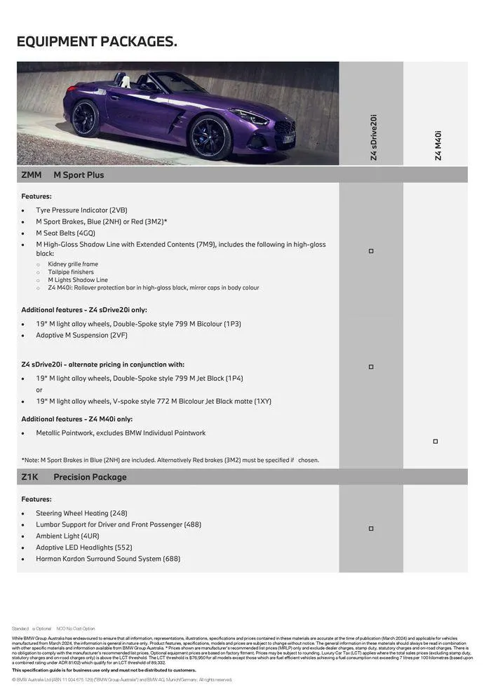 The BMW Z4 - Catalogue valid from 15 May to 15 May 2025 - page 7