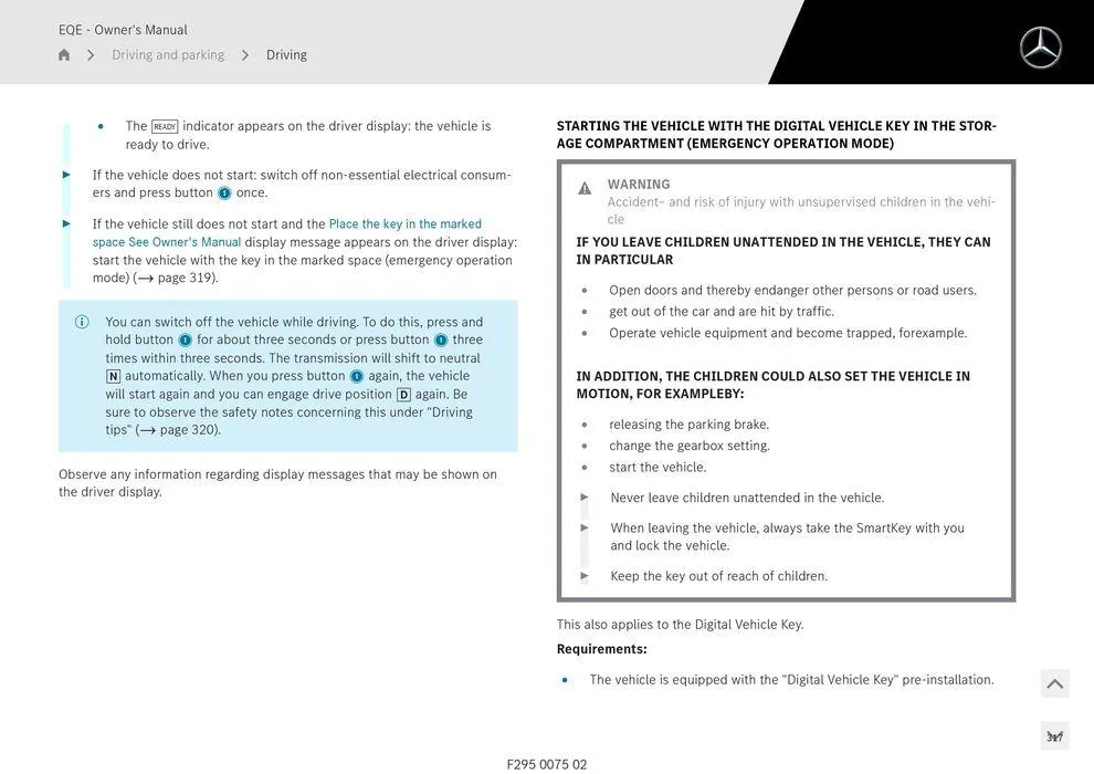 EQE Sedan - Catalogue valid from 11 September to 11 September 2025 - page 317