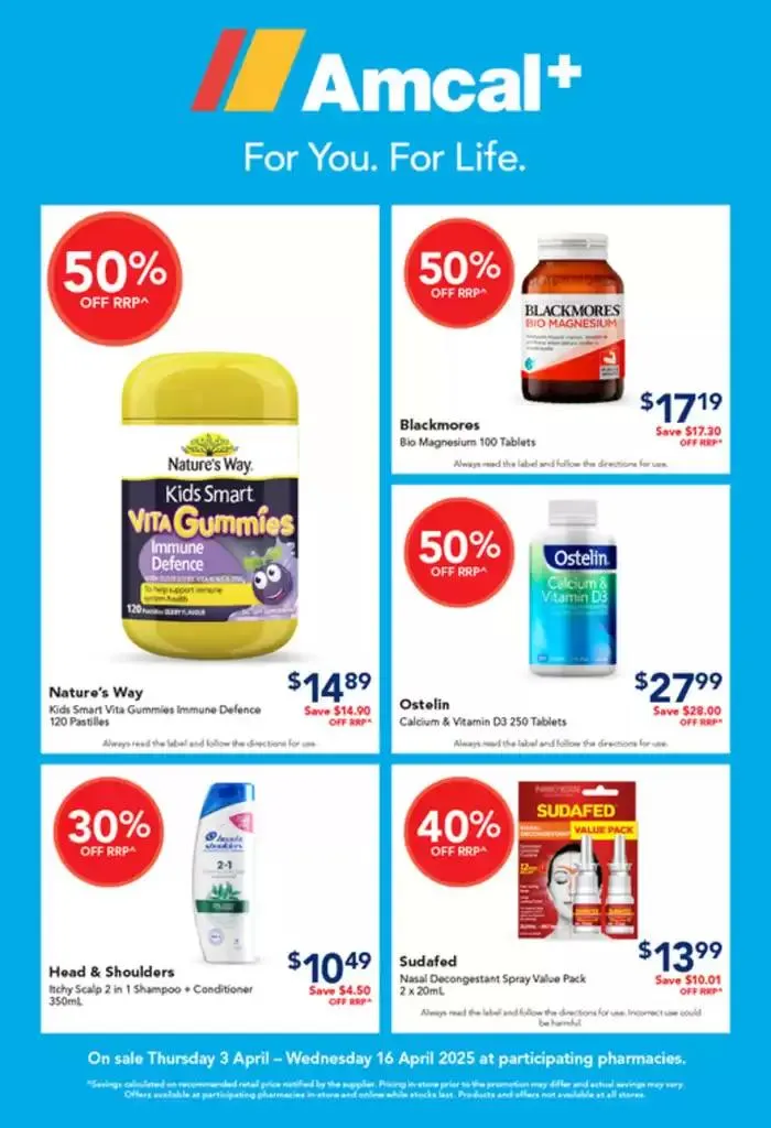 For You. For Life. - Catalogue valid from 2 April to 16 April 2025 - page 1