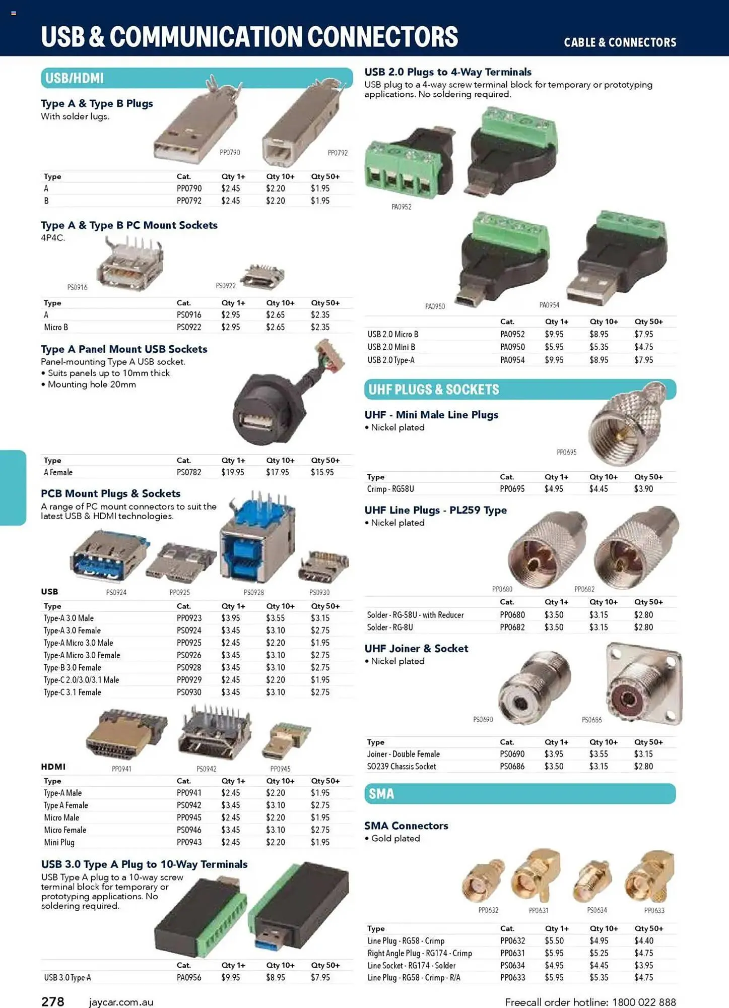 Jaycar Electronics catalogue - Catalogue valid from 8 July to 9 July 2026 - page 278