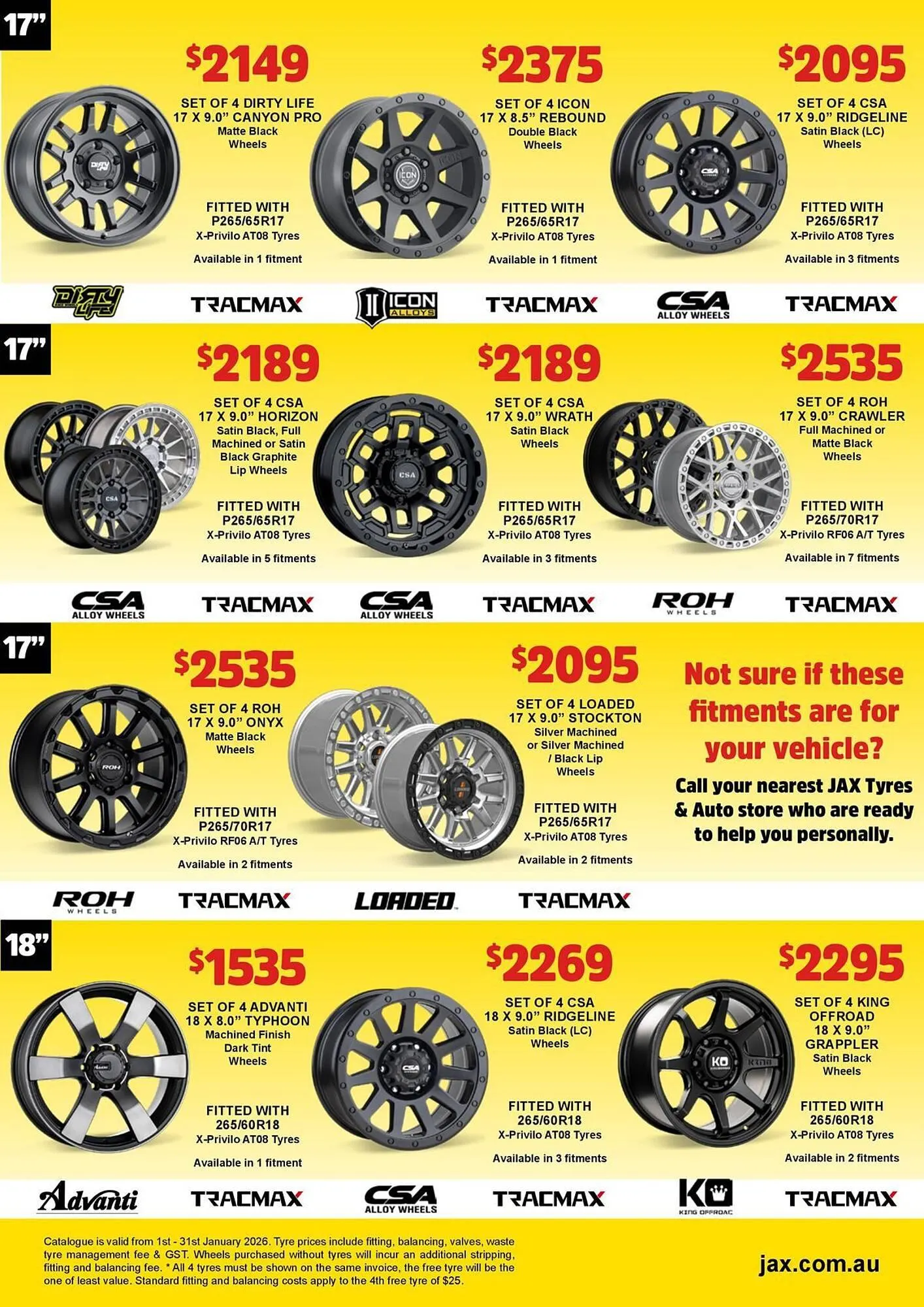 Jax Tyres catalogue - Catalogue valid from 2 January to 31 January 2026 - page 12
