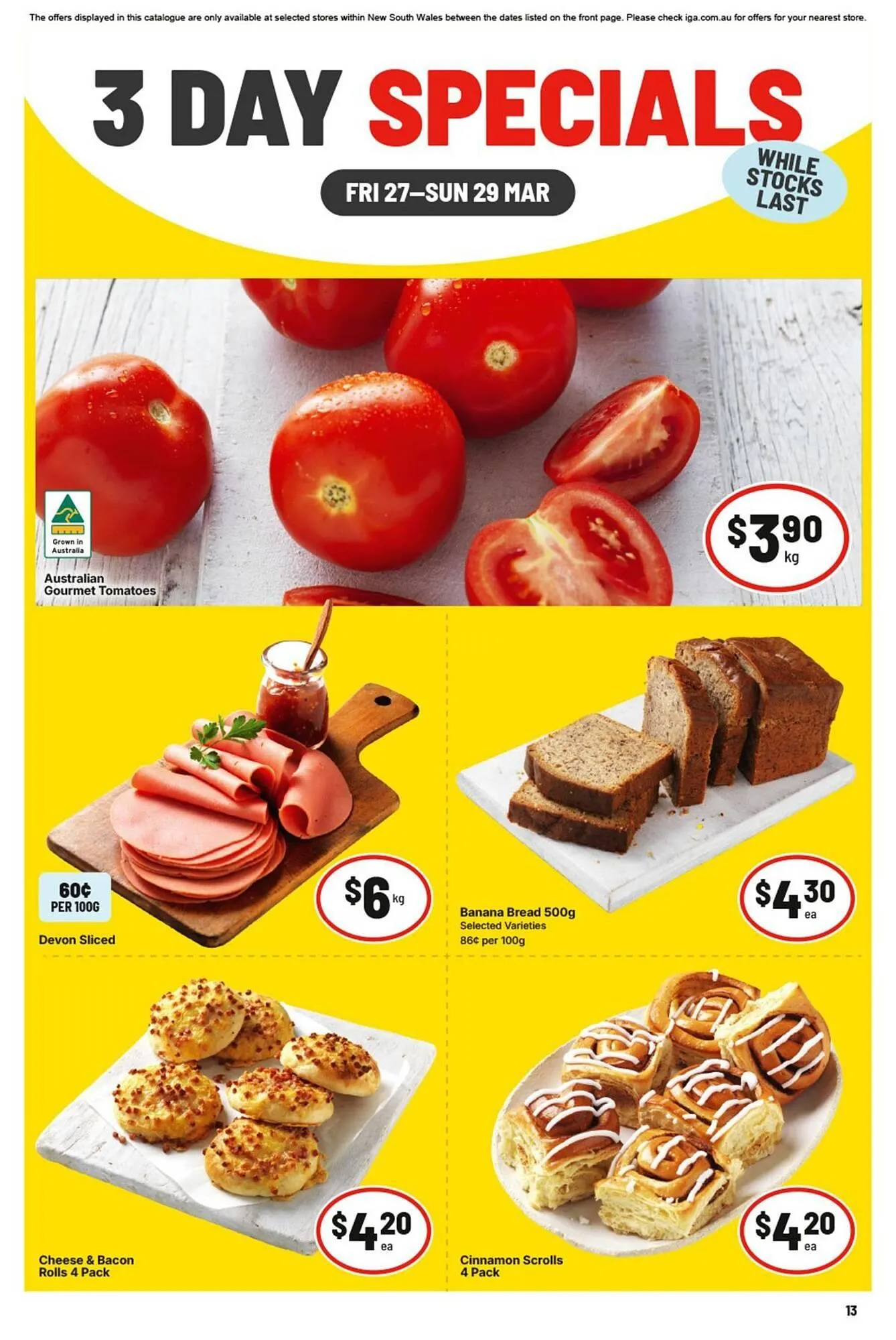 IGA catalogue - Catalogue valid from 27 March to 29 March 2026 - page 1