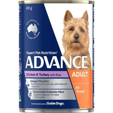 ADVANCE Adult All Breed Chicken, Turkey & Rice Wet Dog Food
