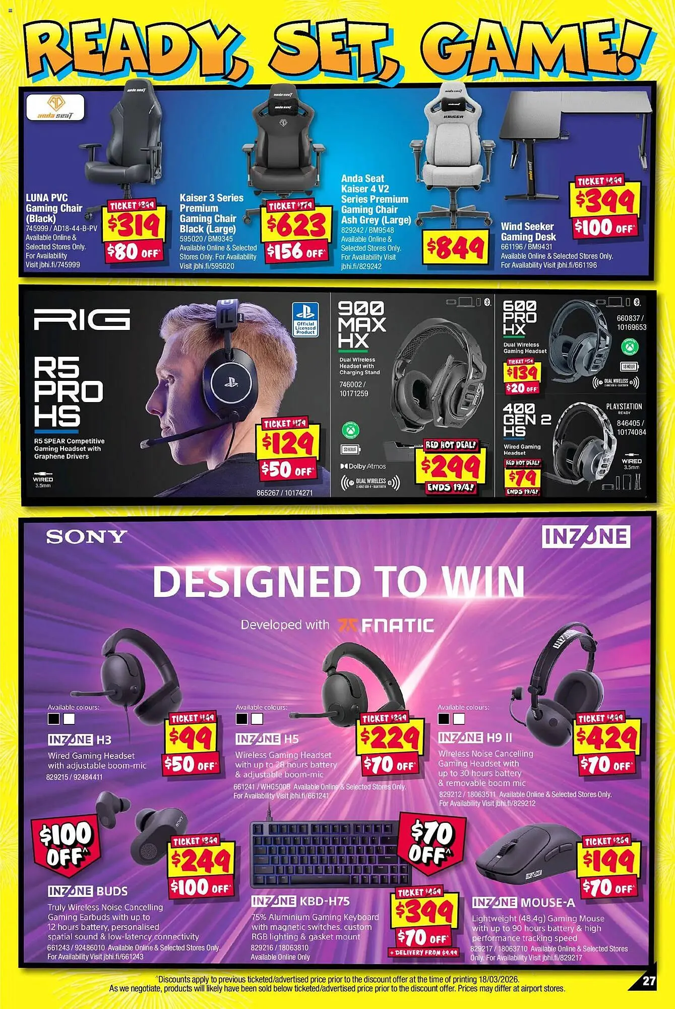 JB Hi-Fi catalogue - Catalogue valid from 30 March to 19 April 2026 - page 27