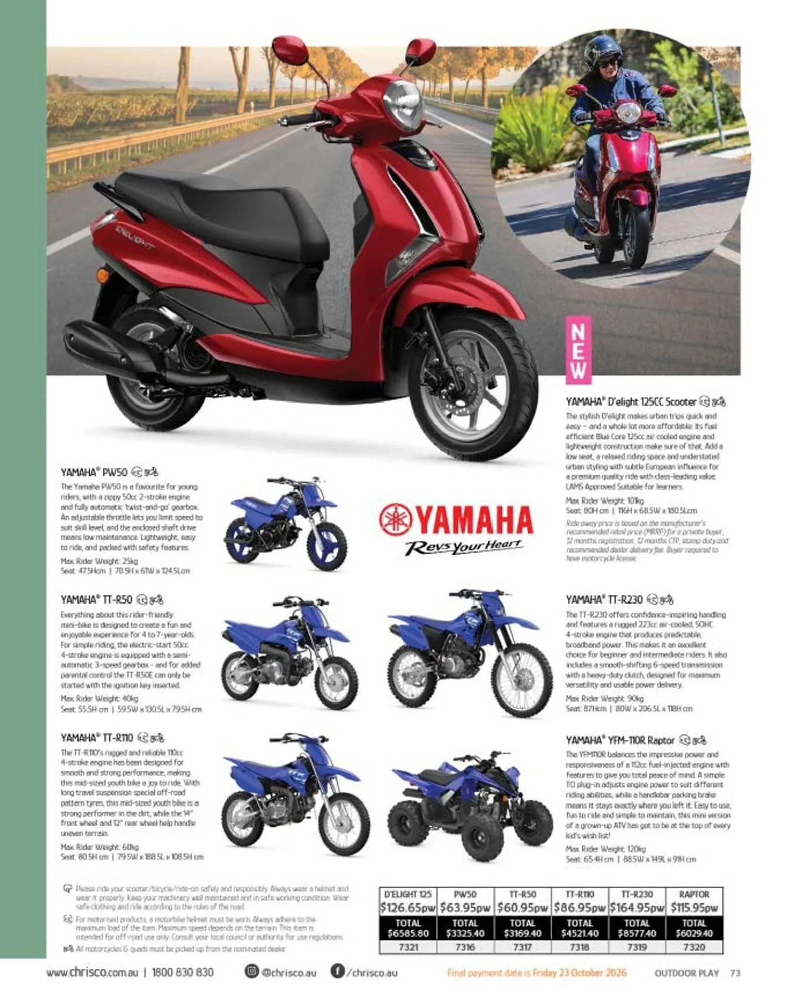 Chrisco Hampers catalogue - Catalogue valid from 19 September to 31 December 2026 - page 73