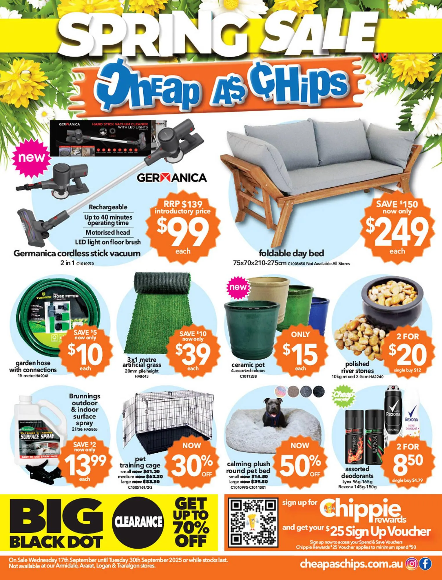 Cheap as Chips catalogue - Catalogue valid from 17 September to 30 September 2025 - page 1