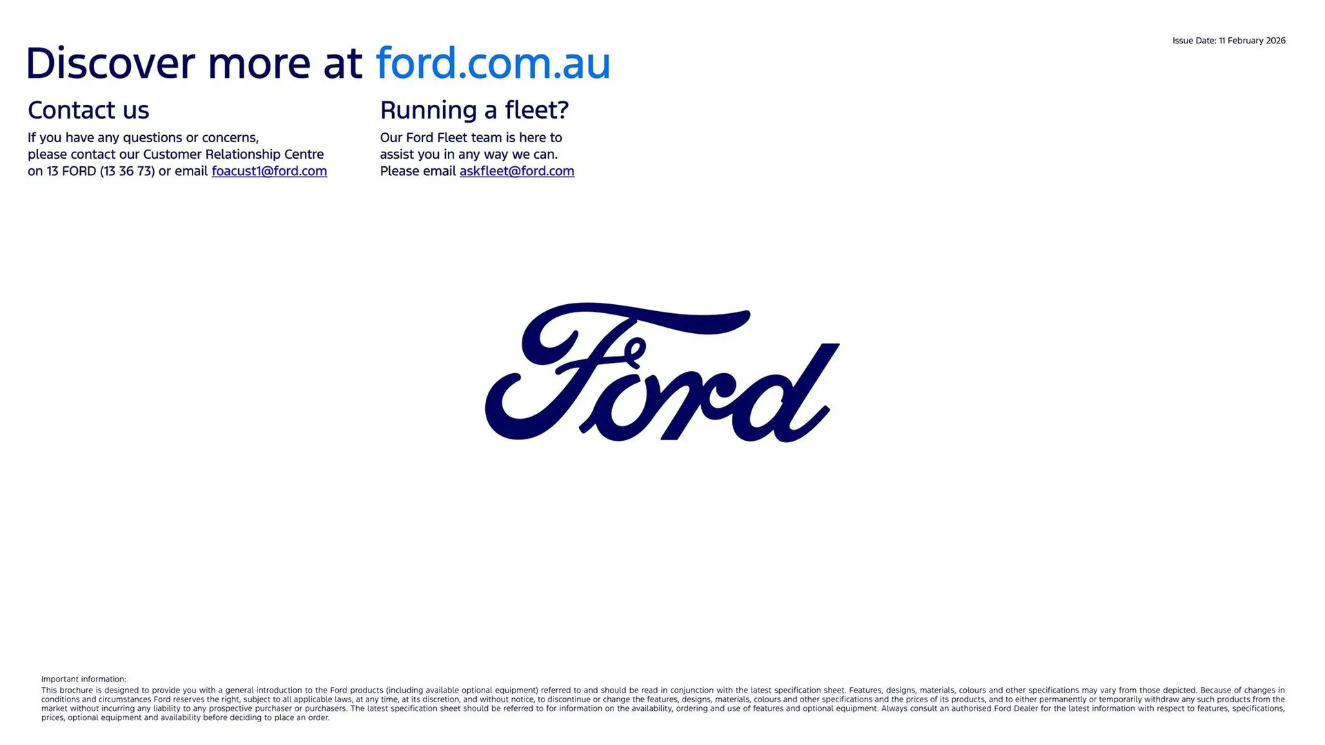 Ford catalogue - Catalogue valid from 7 April to 7 April 2027 - page 5