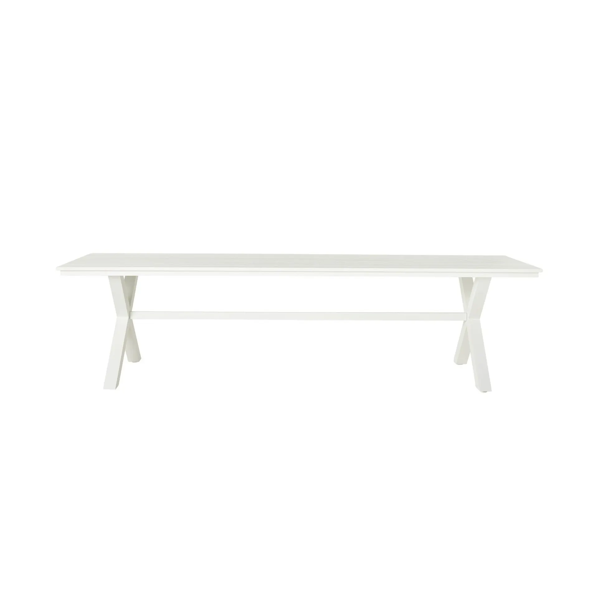 Blake Aluminium Dining Table 300cm White