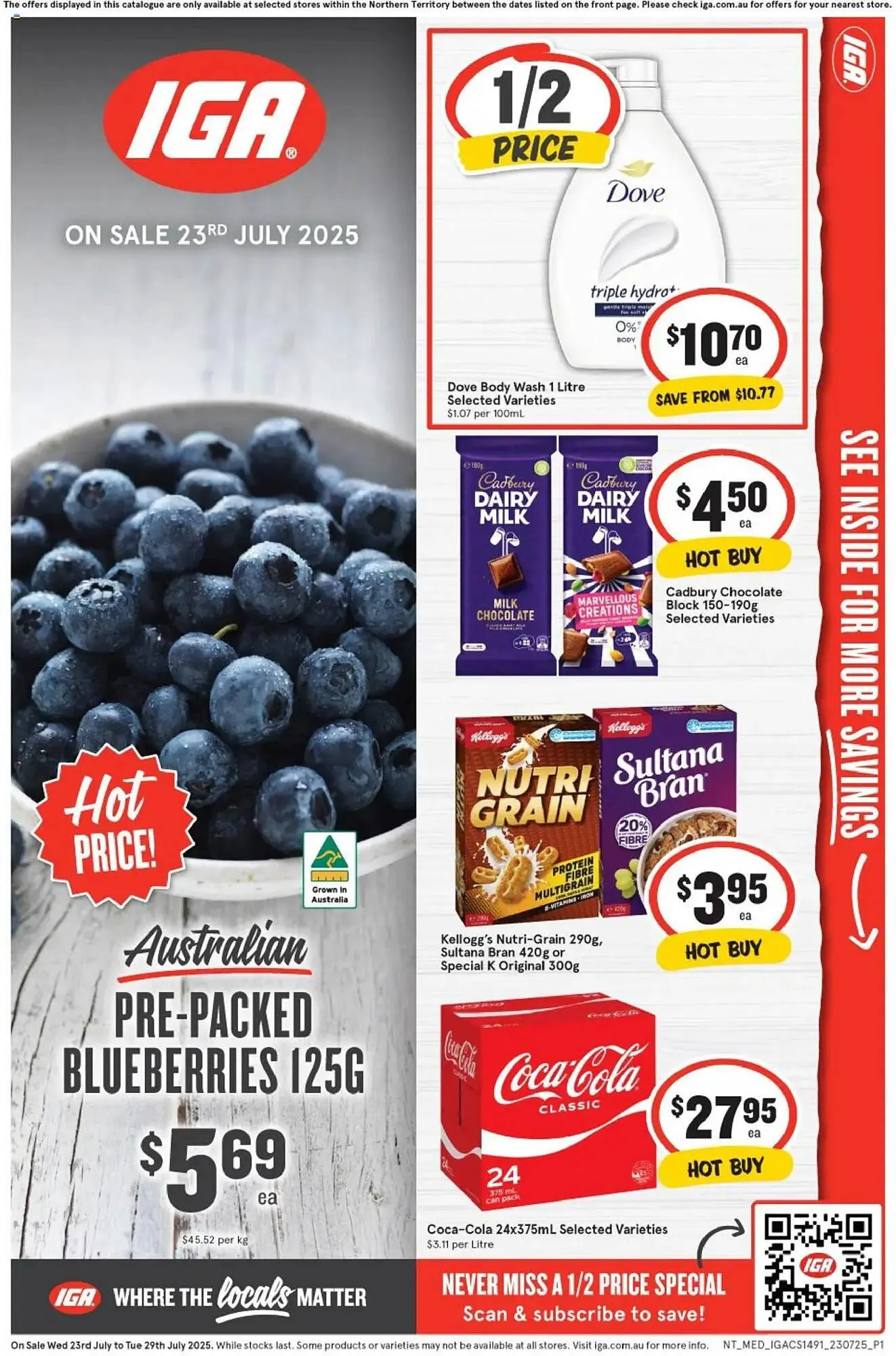 IGA catalogue - Catalogue valid from 23 July to 29 July 2025 - page 1