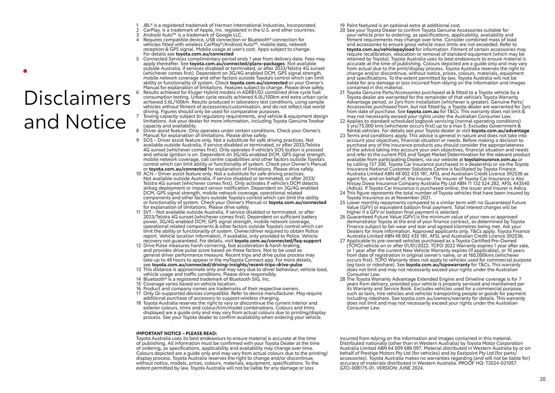 Toyota catalogue - Catalogue valid from 11 June to 11 June 2025 - page 20