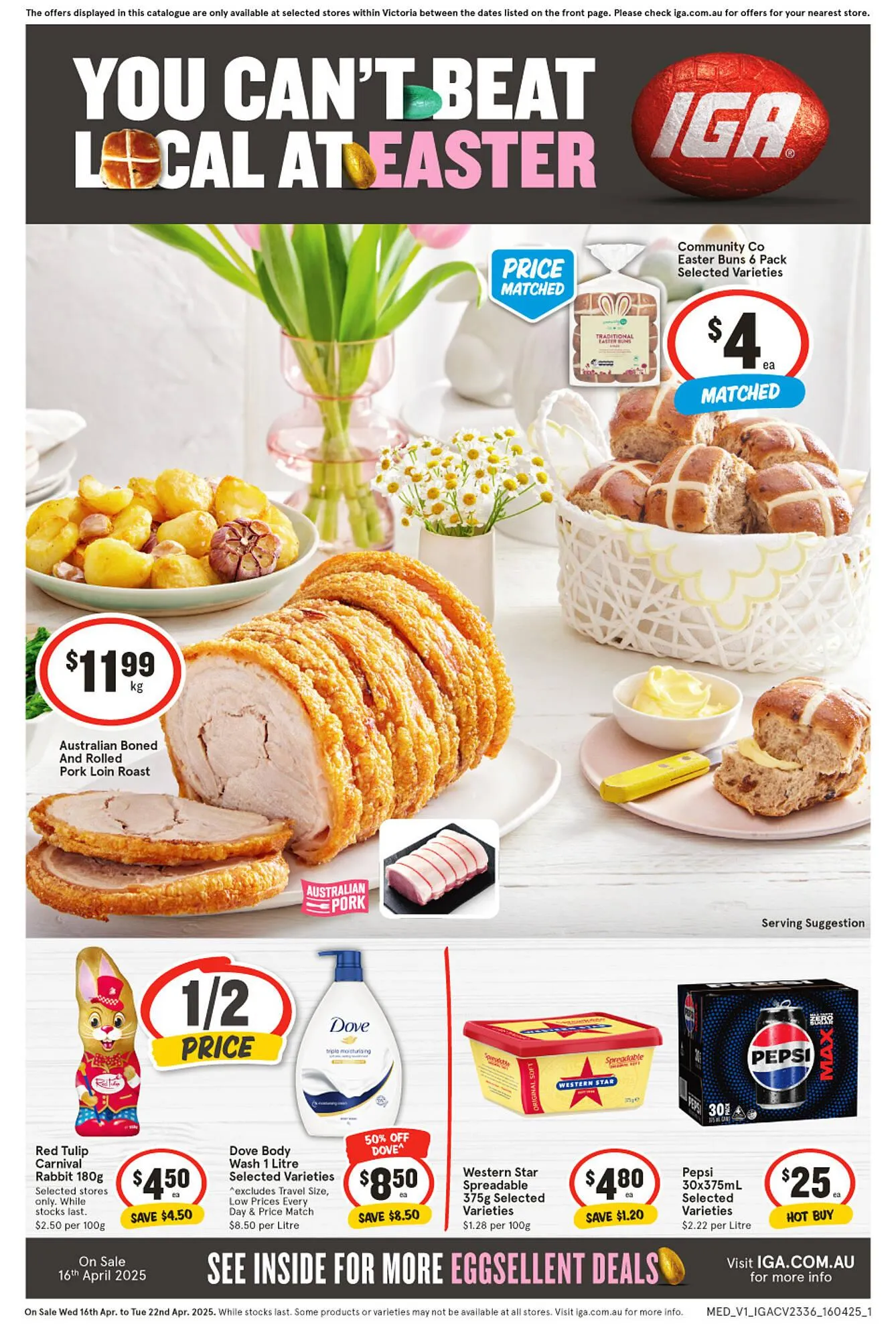 IGA catalogue - Catalogue valid from 16 April to 22 April 2025 - page 1