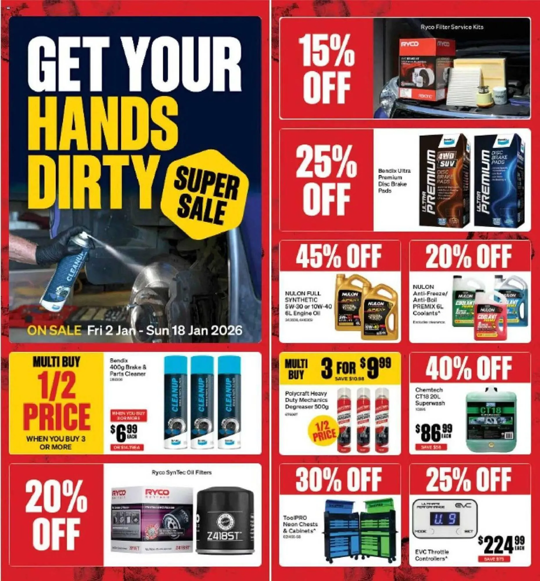 SuperCheap Auto catalogue - Catalogue valid from 2 January to 18 January 2026 - page 1