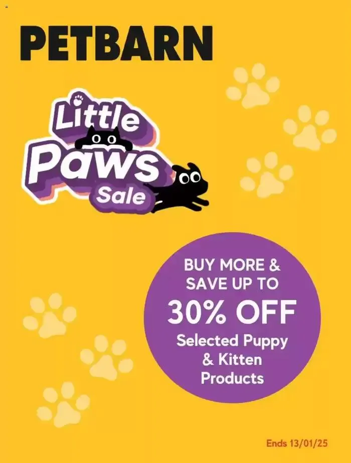 Little Paws Sale - Catalogue valid from 8 January to 21 January 2025 - page 1