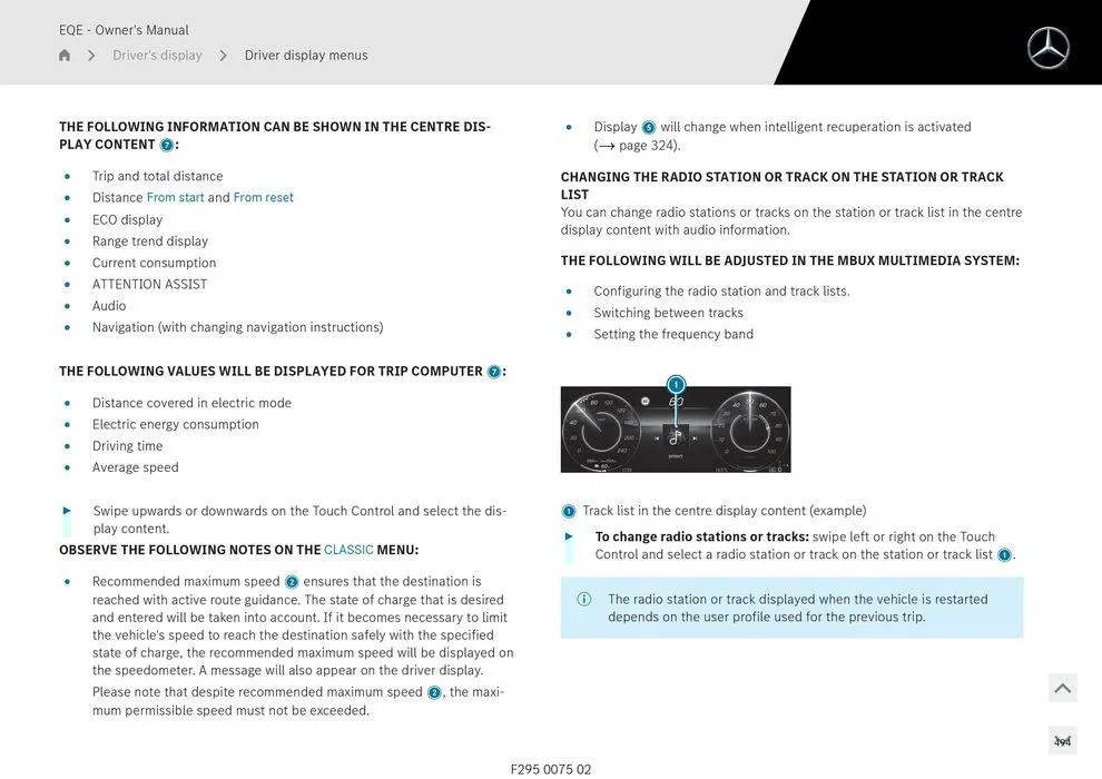 EQE Sedan - Catalogue valid from 11 September to 11 September 2025 - page 494