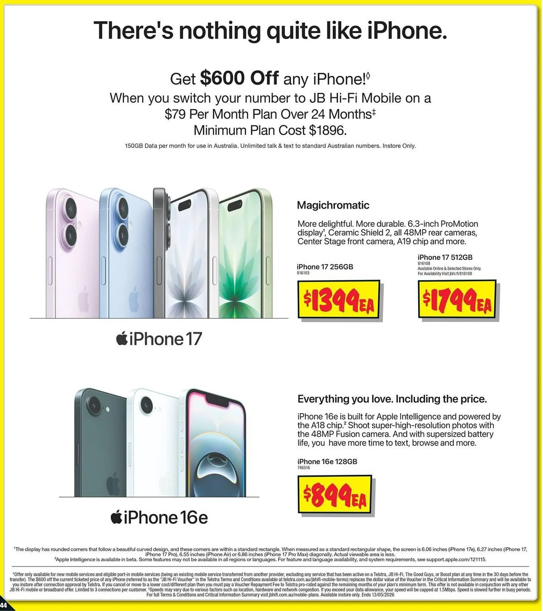 JB Hi-Fi catalogue - Catalogue valid from 30 April to 13 May 2026 - page 44